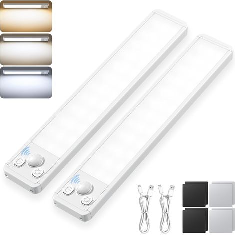 Bande LED, 2 unités, rechargeable, fixation magnétique, pour la décoration de meubles, téléviseurs, étagères et environnements intérieurs.-AquaForge (1/5)