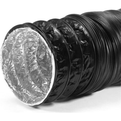 Tuyau flexible renforcé pour conduits de ventilation 100 mm x 3 m - Tuyau d'évacuation - Ventilation et conditionnement d'air (1/4)