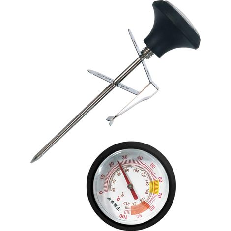 LIFKOME Thermomètre à Inoxydable avec Clip et Protection Silicone (1/5)