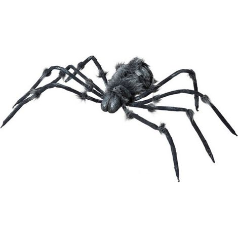 bigbuy-carnival Halloween-Dekoration Schwarze Spinne 9x28x162 cm