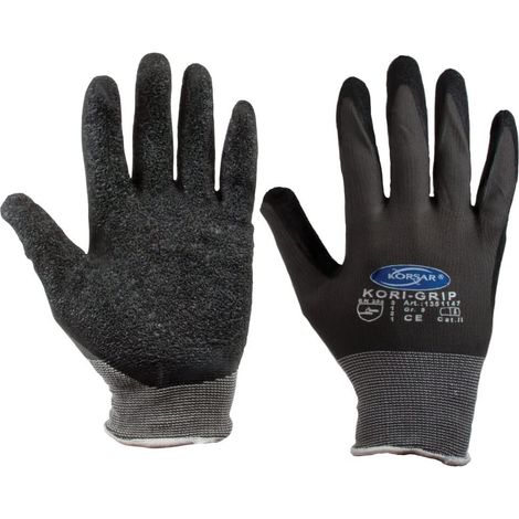 SW-Stahl 11522L Nylon Feinstrick- handschuh, LATEX Gr. 10, schwarz