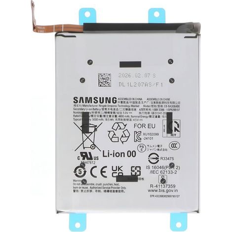 Batterie de Remplacement pour Galaxy A57 5G 5000mAh Service Pack Samsung Gris (1/3)