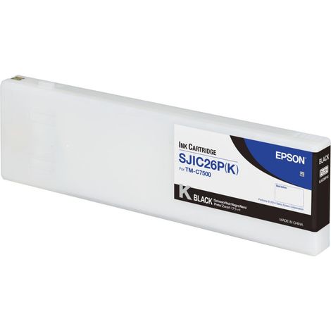 Epson SJIC26P(K): Ink cartridge for ColorWorks C7500 (Black) (1/2)