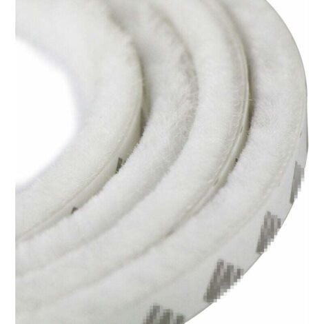 VURAHOME - Bande brosse autocollante anti-poussière pour fenêtres et portes coulissantes, 9 mm x 15 mm, blanche (1/5)