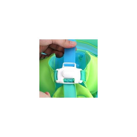 Bouée bébé XL, diamètre intérieur 19 cm, tube gonflable en PVC, maillot de bain non réversible avec pare-soleil (1/5)