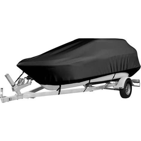 Bâche de Bateau pour remorque-17-19FT600 x 310cm,très résistante 210D de qualité Marine en Tissu Oxford imperméable,pour Yacht, Bateau de pêche, tri-Coque (1/4)