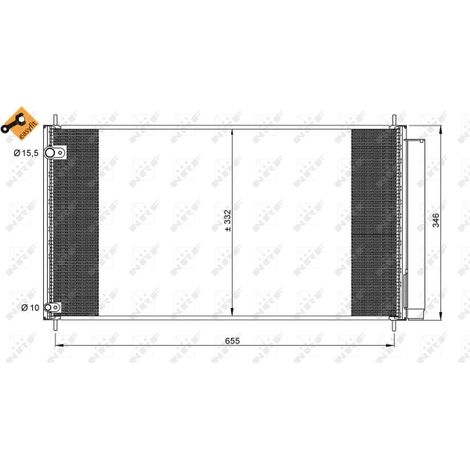 Condenseur, climatisation NRF 35838 TOYOTA 8845002310 8845002410 8845012290
