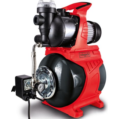 Scheppach Pompe à eau domestique HWW1000 - 1000W - débit max 4300 l/h - hauteur de refoulement 44 m - max 35°C - pression 4,4 bar