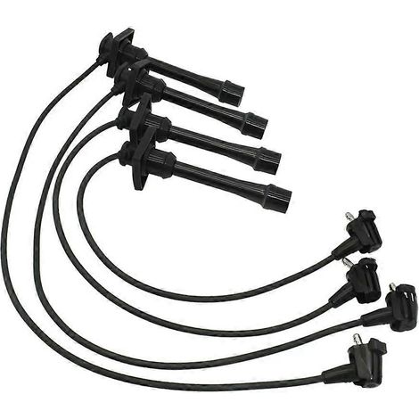 4 bougies d'allumage, câble d'allumage 90919-22327 9091922327 pour Toyota Corolla 1.6L 1.8L 1993-1997 (1/5)