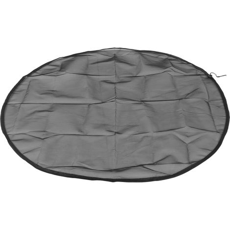 Bâche filet pour récupérateur d'eau de pluie en polyester, pratique et dotée d'un cordon de serrage, idéale pour la collecte d'eau dans le jardin. (1/5)