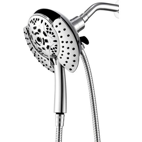 Ducha fija con alcachofa de mano de alta presión: alcachofa de mano 2 en 1, sistema de conformación de la ducha (1/4)
