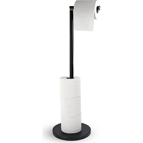 Porte-rouleau à rouleaux libres, pour 3 rouleaux de rechange, style moderne pour salle de bain (1/4)