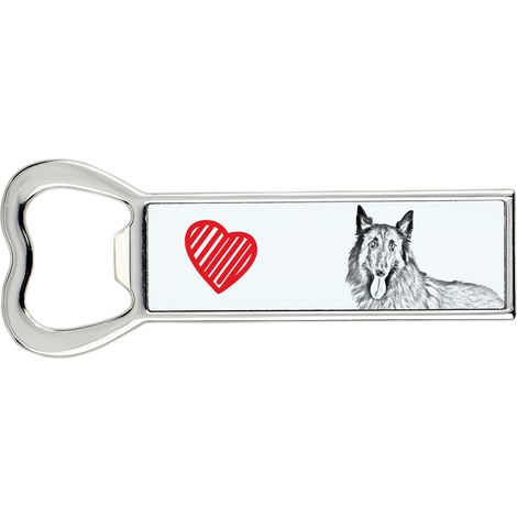 Pastore belga, Cane da pastore belga I - apribottiglie con cane, apri frigo personalizzato, regalo unico per uomo di Art-Dog (1/5)