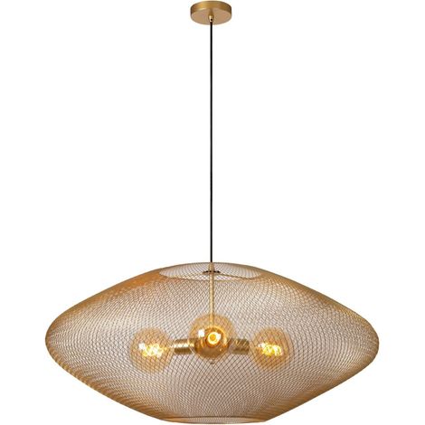 Lampe pendante en maille Mesh Ø 85 cm d’or pour le grenier - 21423/88/02 (1/5)