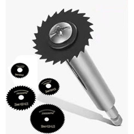 Ensemble de coupe-tubes pour tubes hexagonaux en PVC de 12 mm (diamètre intérieur) (comprend des lames de scie de tailles : 22 mm, 23 mm, 32 mm, 35 mm et 44 mm), Noir (1/4)