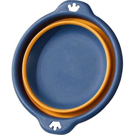 Lavabo portable pliable (M, bleu foncé)