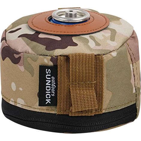 Housse de protection pour bidon d'essence en coton et lin, étui de rangement anti-chute pour bouteille de gaz, housse pour réchaud portable (1/5)