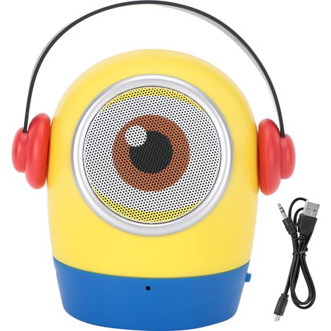 Enceinte Bluetooth Mini Cartoon avec Subwoofer, Port USB et Carte Mémoire pour Téléphone et Ordinateur - Thème Minions (1/5)