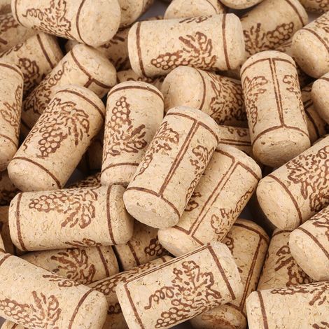 100 Pièces Bouchons Liège Naturel 22x44mm pour Bouteille de Vin (1/5)