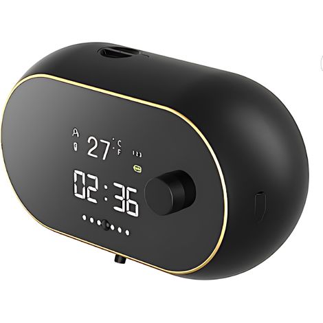 Dispensador automático de jabón espumoso mural, 450 ml, recargable, con pantalla LCD y función de autolimpieza (sin contacto).
