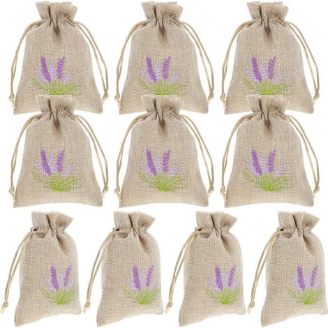 petits sachets en tissu brodé avec cordon de serrage 10 x 14 (1/5)
