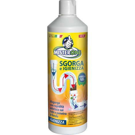 Gel sgorgante e igienizzante per scarichi domestici – MisterOne