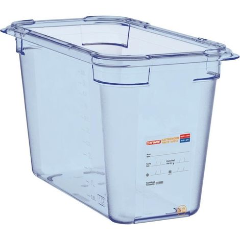 Boîte hermétique bleue en ABS sans BPA - Araven GN 1/3