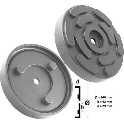 JOMAFA - Taco De Goma Para Elevador De Taller Omcn, Rogen, 140 Mm Diametro (1/4)