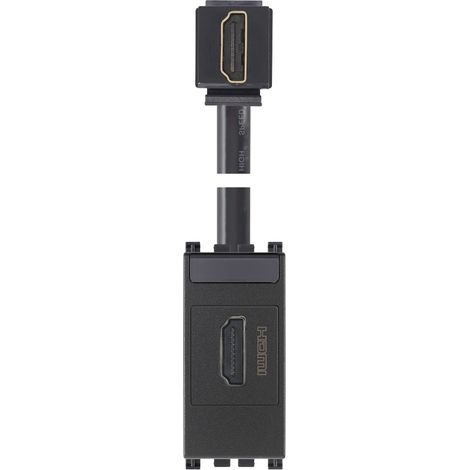 Presa Hdmi Con Cavo A 90° Grigio VIMAR 19346.H