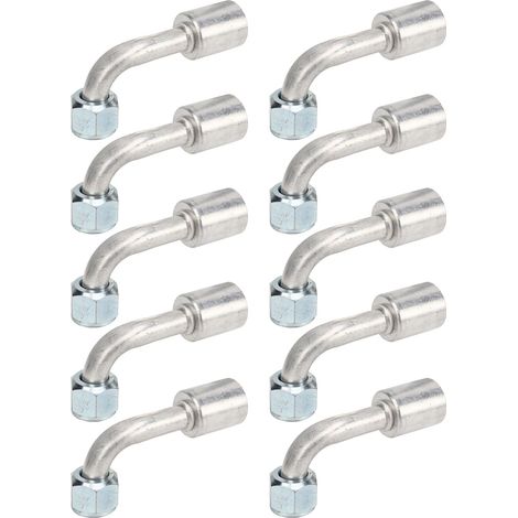 10-teiliger 90°-Klimaanlagenstecker aus Aluminium, universell passend für Fahrzeuge (1/5)