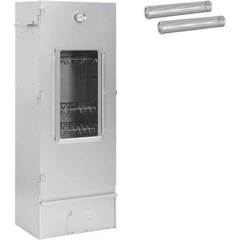 Smoker Oven 3 pcs Silver Galvanised steel vidaXL (1/5)