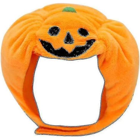 Chapeau citrouille d'Halloween pour animaux de compagnie (1 pièce) - orange (1/2)