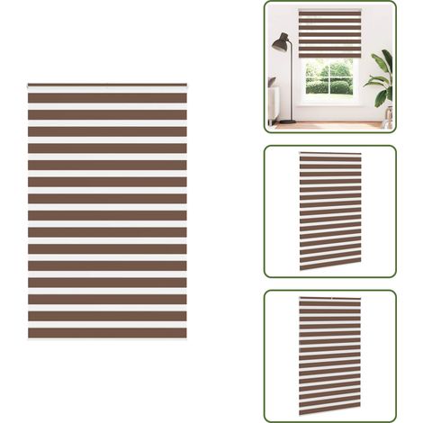 vidaXL Store zèbre marron 150x200cm largeur du tissu 145,9cm polyester (1/5)
