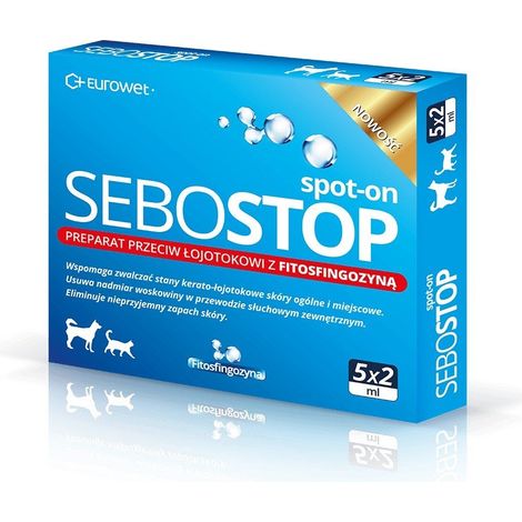 Eurowet spot on pour la séborrhée 5x2ml