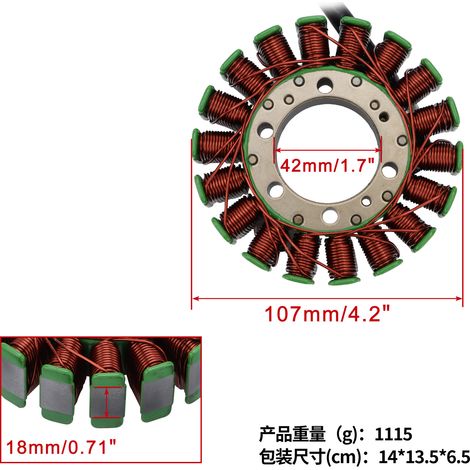 Zündspulen-Statoradapter für Motorrad XL125V Varadero 2007-2016 (1/4)