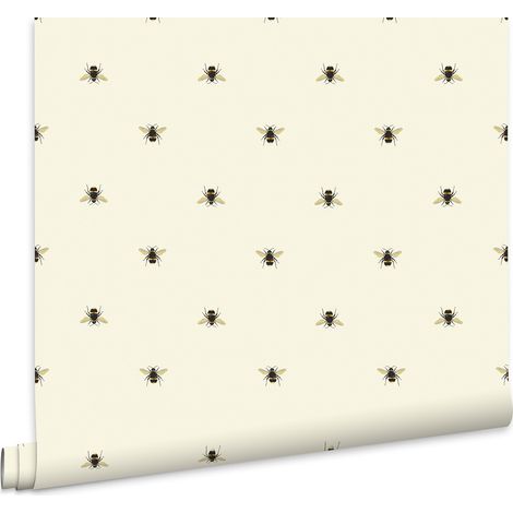 Joules Vliestapete Botanical Bee Crème 10mx52cm (1/5)
