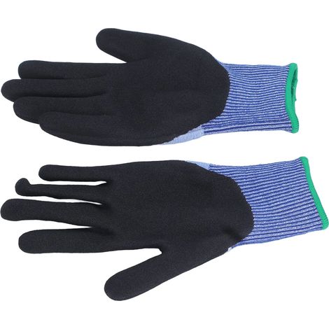 Gants de travail anti-coupure fil d'acier A7 unisexe anti-glisse résistant au gras XL (23±0,5cm) (1/5)