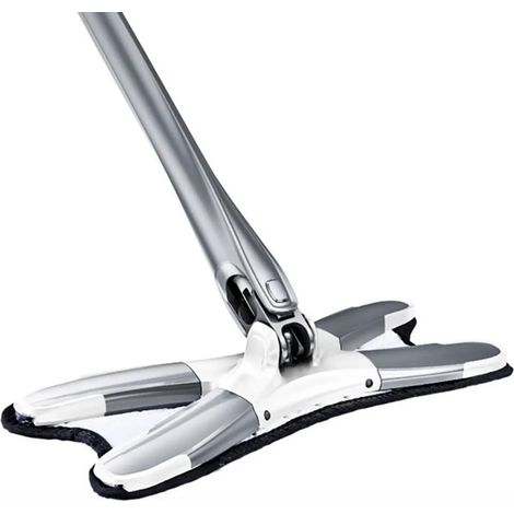 Balai-serpillère plat X-Mop avec seau et 1 lingette microfibre réutilisable, kit de nettoyage pour parquets, sols stratifiés et carrelages. (1/5)