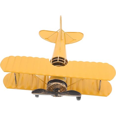 Modèle Avion Rétro Décoration Artisanale Vintage pour Maison Bureau Et Fêtes comme pour Amateurs De Modèles Miniatures (1/5)