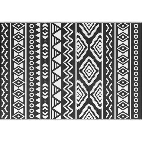 Maison Exclusive - Outdoor-Teppich ARAKIL Schwarz 160x230 cm PP
