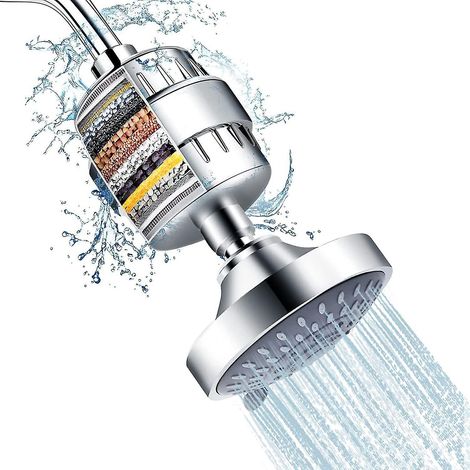 Ensemble de douche avec pommeau de douche filtrant (1/4)
