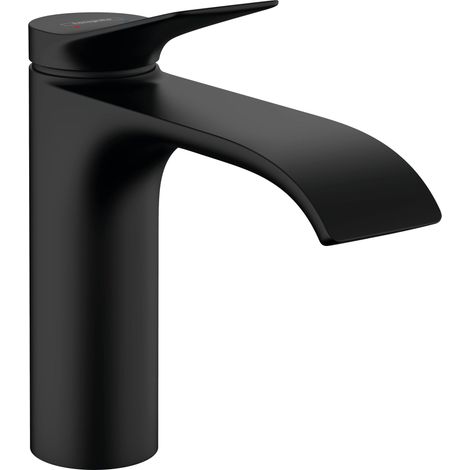 hansgrohe Vivenis Miscelatore monocomando lavabo 110 con saltarello, nero opaco, 75020670 (1/5)