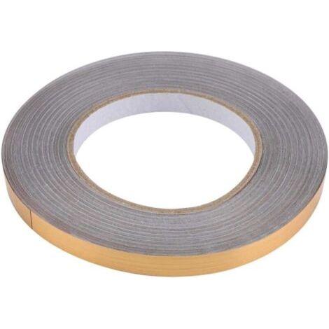 QORVA-Film PVC imperméable, ruban adhésif anti-moisissures pour carrelage, joint de carrelage de cuisine, joint de sol de chambre, ruban adhésif pour joints d'angle (Or, 1 cm x 50 m)