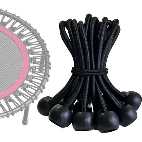 Corde élastique de rechange pour trampolines - 15 élastiques sphériques extra résistants - accessoires pour corde élastique sphérique pour trampolines de fitness. (1/5)
