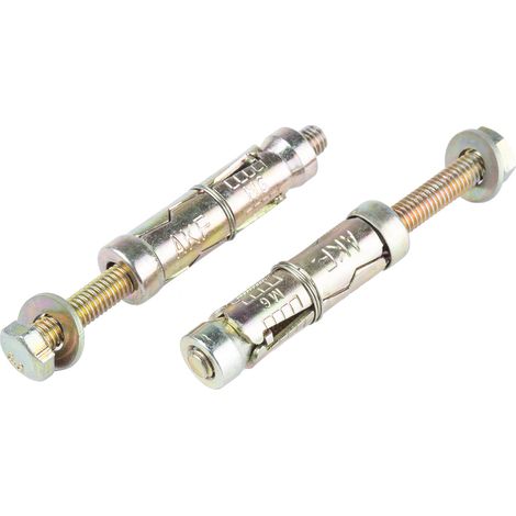 Boulon de bouclier d RS PRO, en Acier au carbone M6, 12mm x 45mm ( Prix pour Sachet de 10 )