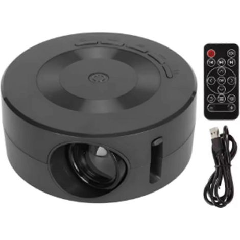 Mini projecteur LED 1080p avec haut-parleur intégré, projecteur portable et compact pour la maison, avec fonction de partage d'écran filaire. (1/4)