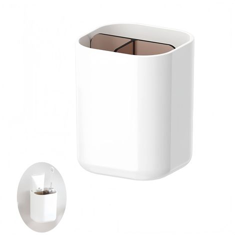 Boîte rangement adhésive murale petite, boîte rangement armoire/salle de bain/réfrigérateur articles divers. (1/5)