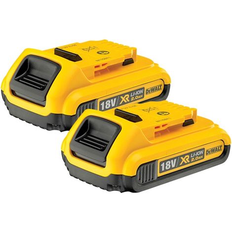 Dewalt DCB183 XR 18v Lithium Ion Battery Twin Pack Li-Ion 2.0Ah DEWDCB183