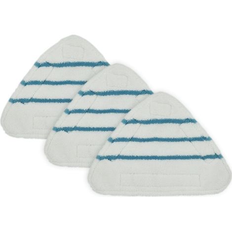 3pcs,Housses en Microfibre Balai Vapeur Accessoire Chiffons universel,Triangle lavable (1/5)
