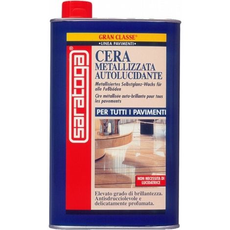Gran Classe Cera Metallizzata lt 1 per pavimenti in marmo e gres Saratoga